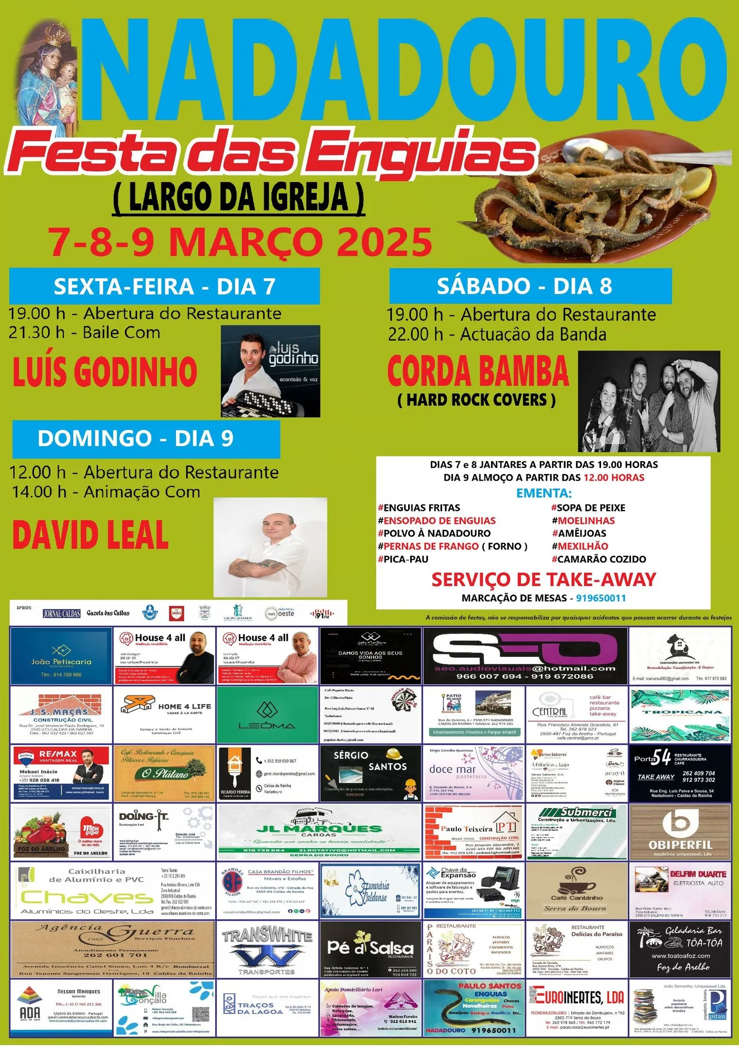 Festa das Enguias 2025 em Nadadouro