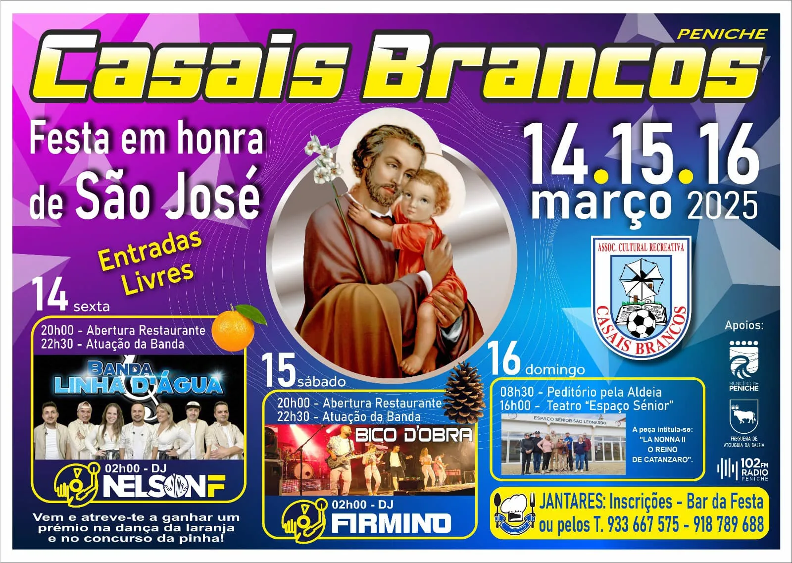 Festa de São José 2025 em Casais Brancos