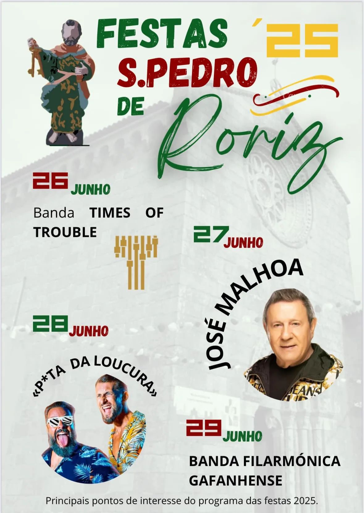 Festas de São Pedro 2025 em Roriz