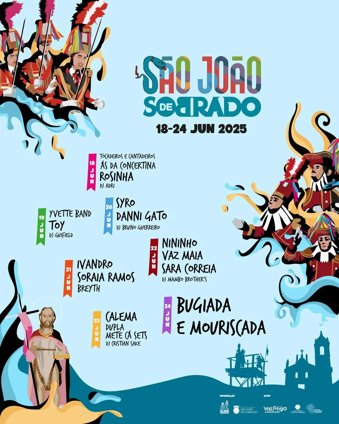 Festas de São João 2025 em Sobrado