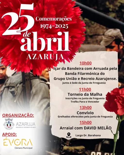 Comemorações 25 de Abril de Azaruja, Évora 2025