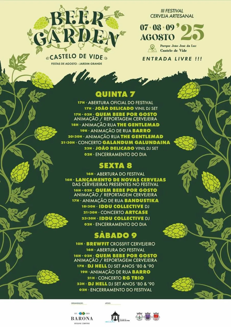 Beer Garden 2025 em Castelo de Vide