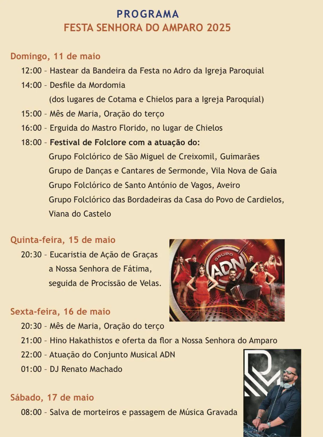 Festa da Senhora do Amparo 2025 em Cardielos