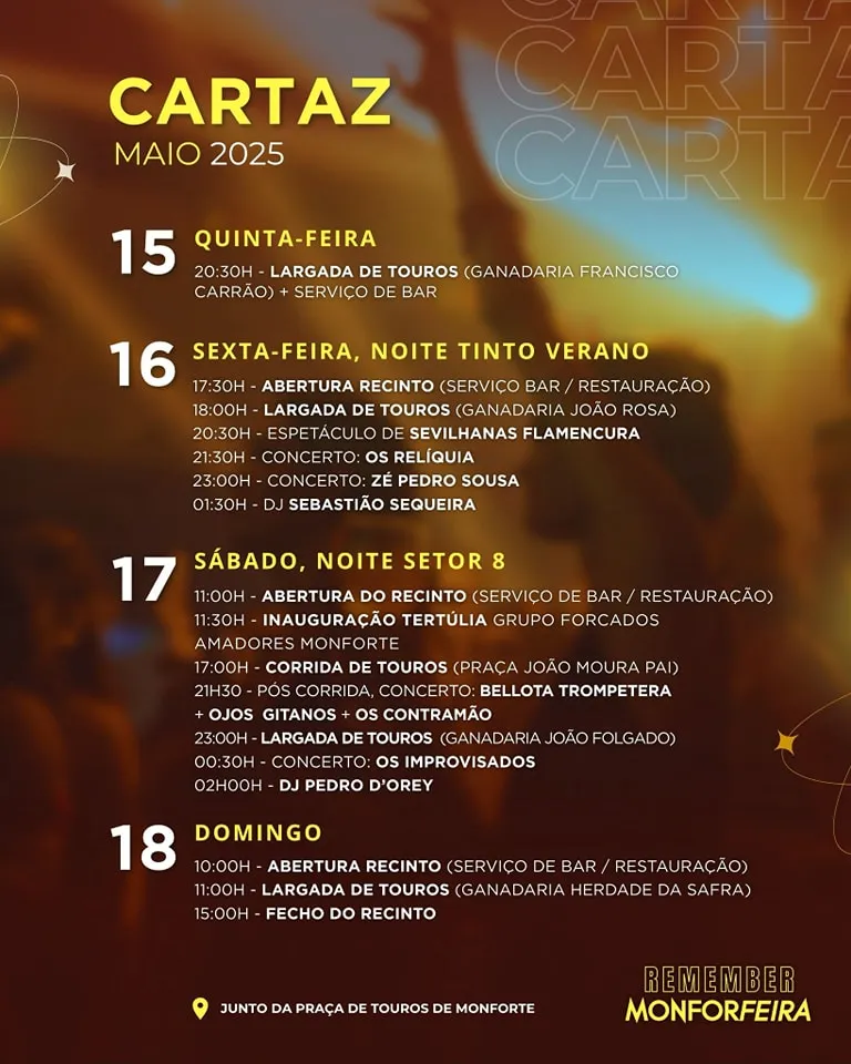 Festa Remember Monforfeira 2025 em Monforte