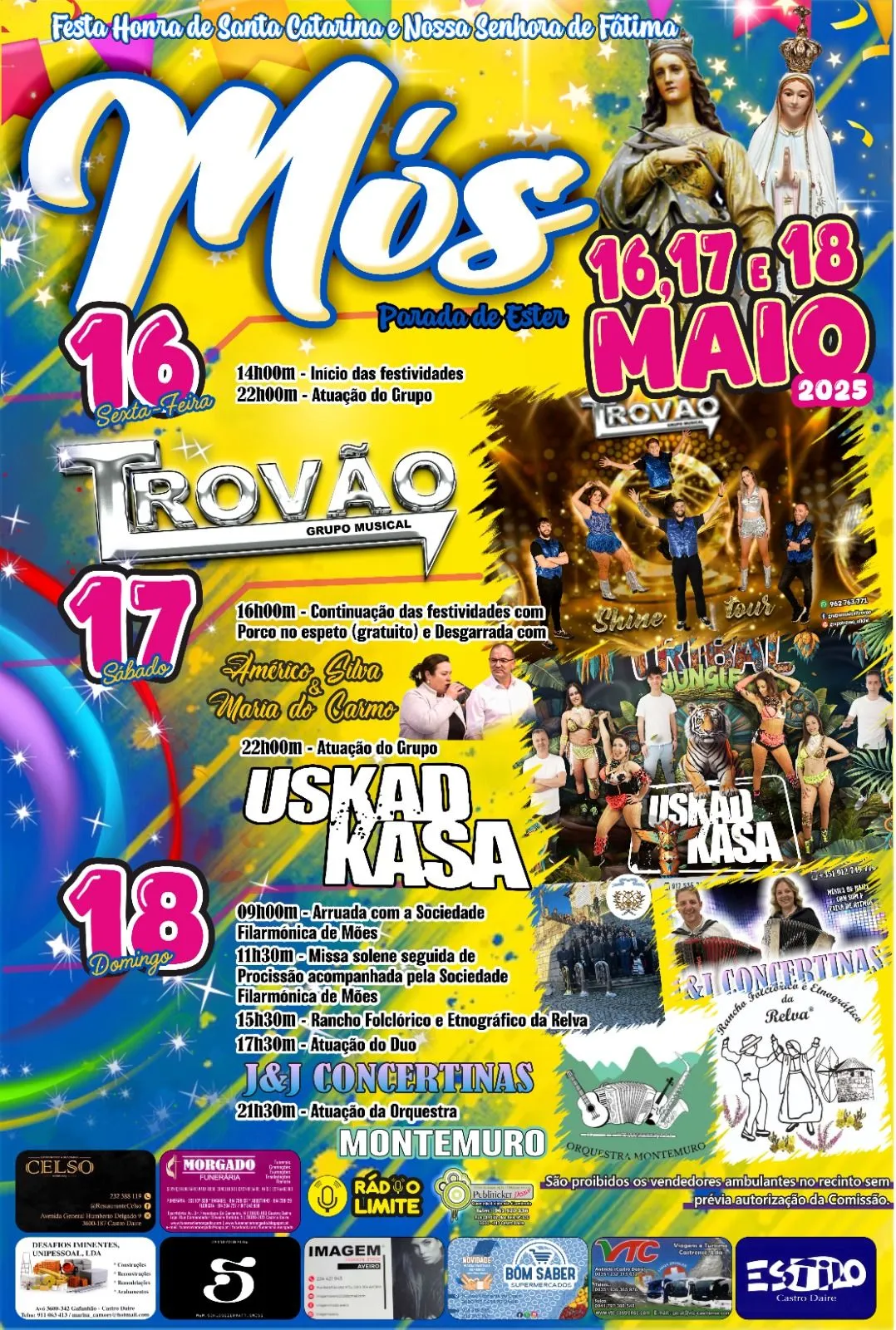 Festa de Santa Catarina 2025 em Mós