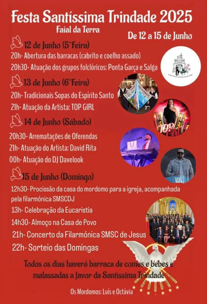 Festa da Santíssima Trindade 2025 em Faial da Terra