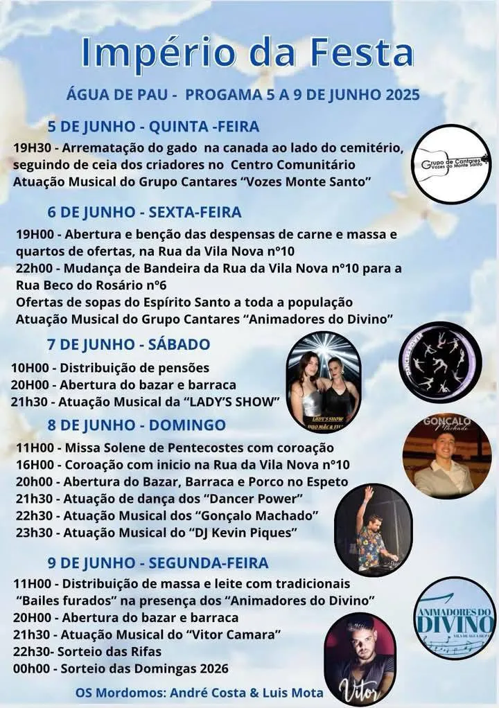 Império da Festa 2025 em Água de Pau