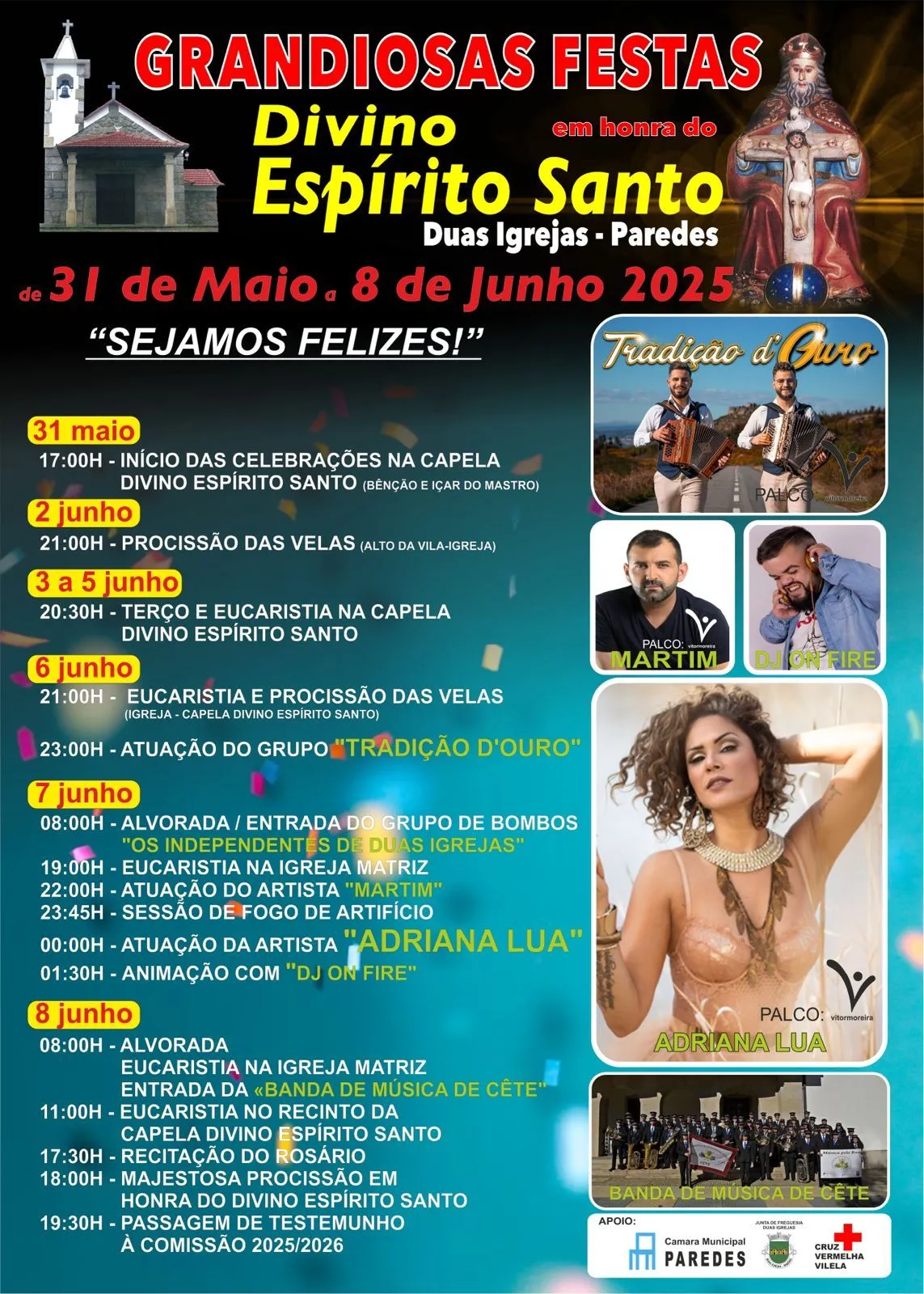 Festas do Divino Espirito Santo 2025 em Duas Igrejas