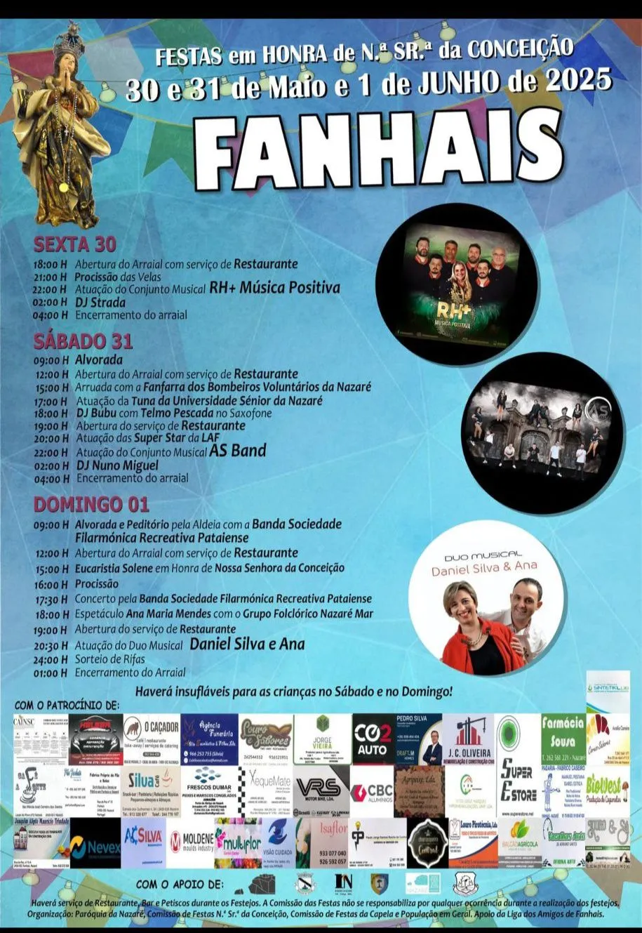 Festa da Senhora da Conceição 2025 em Fanhais