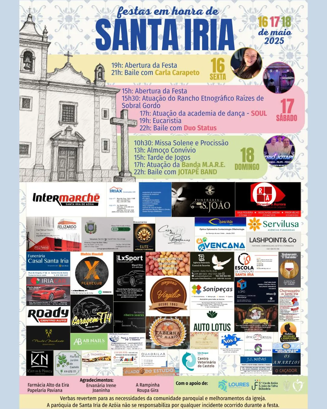 Festas de Santa Iria da Azóia 2025