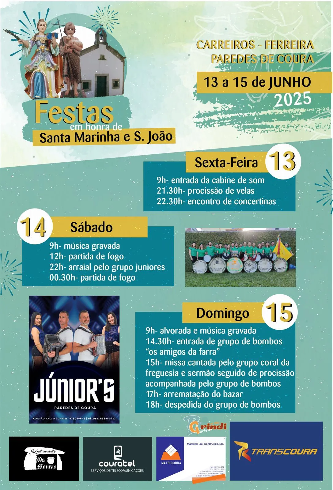 Festas de Santa Marinha 2025 em Carreiros