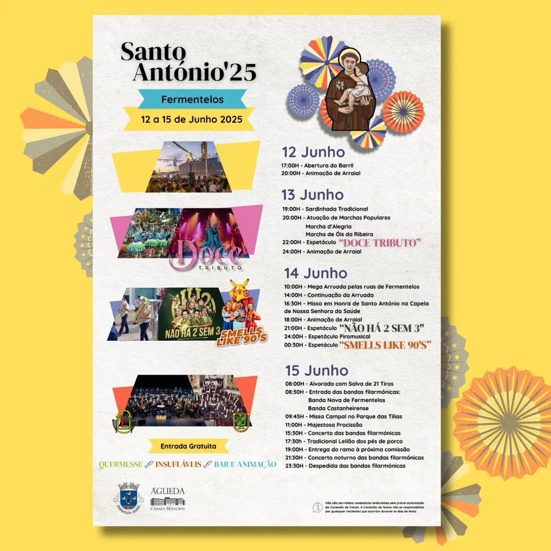 Festas de Santo António 2025 em Fermentelos