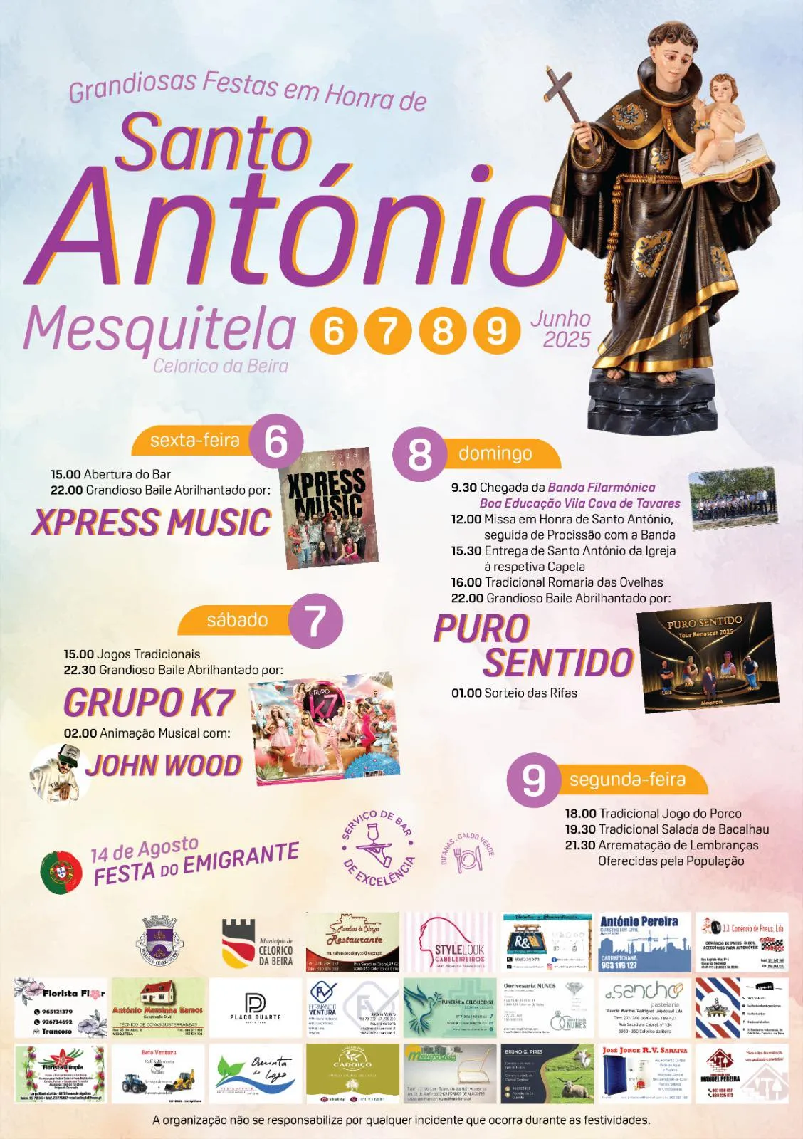 Festas de Santo António 2025 em Mesquitela