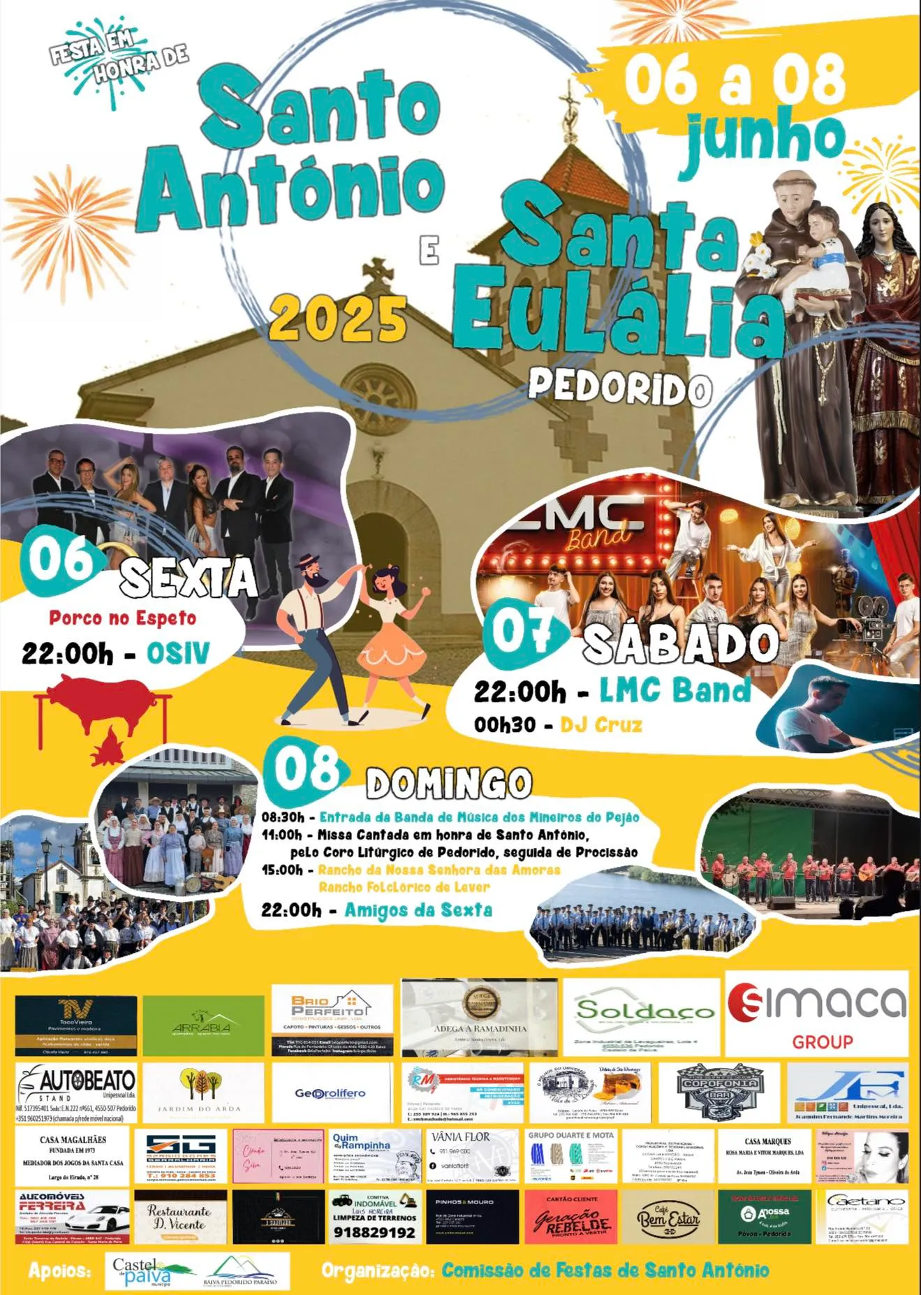 Festas de Santo António 2025 em Pedorido