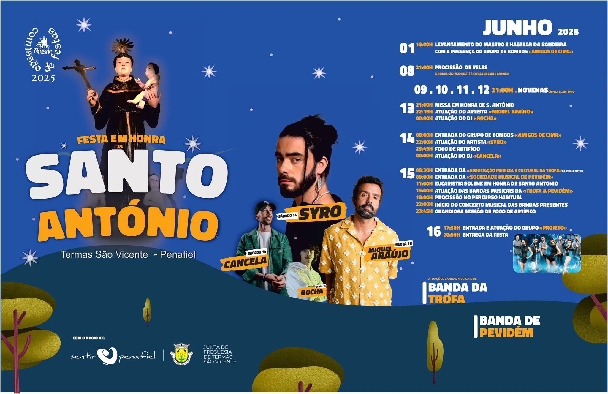 Festas de Santo António 2025 em Termas de São Vicente