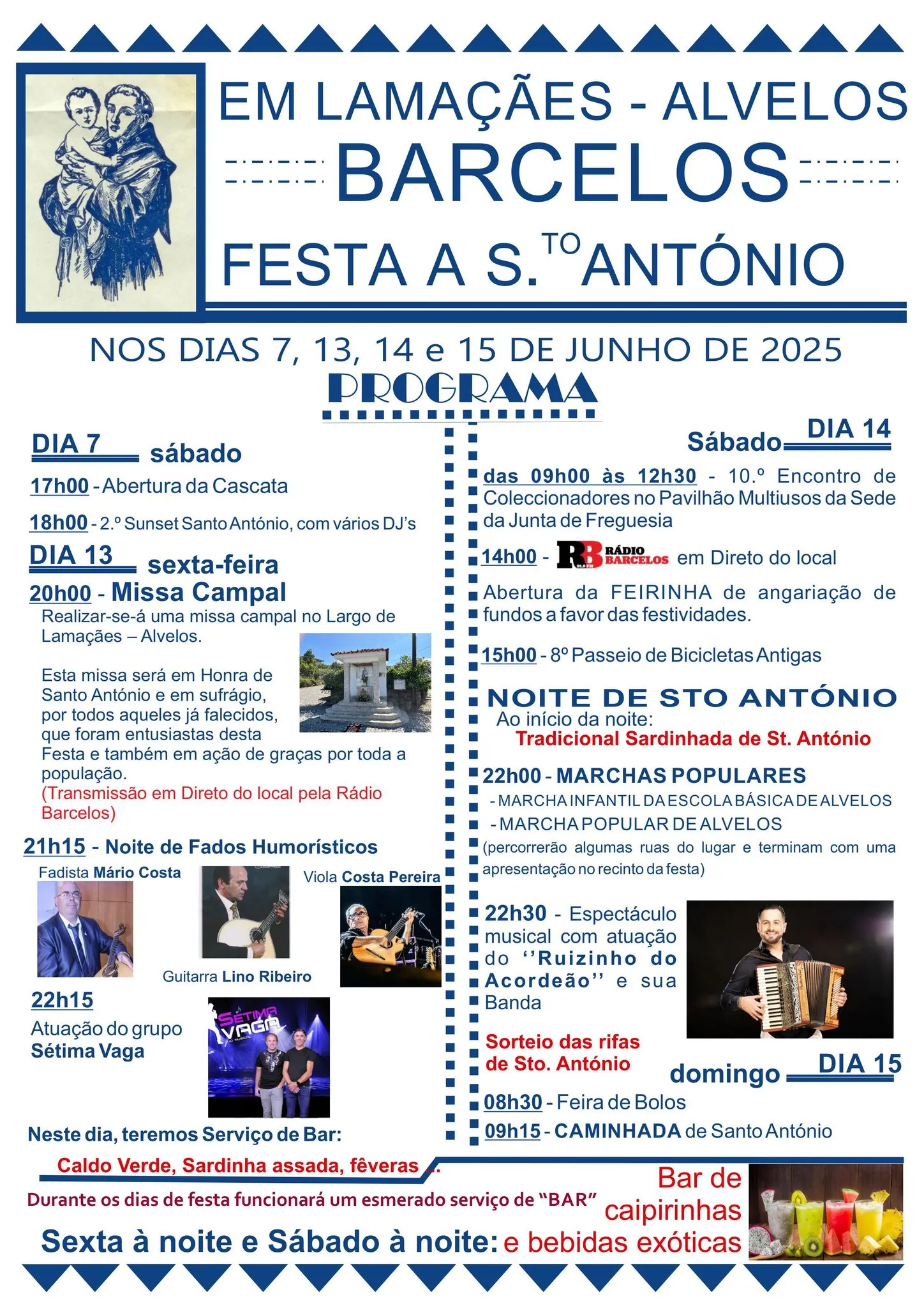 Festas de Santo António 2025 em Lamaçães