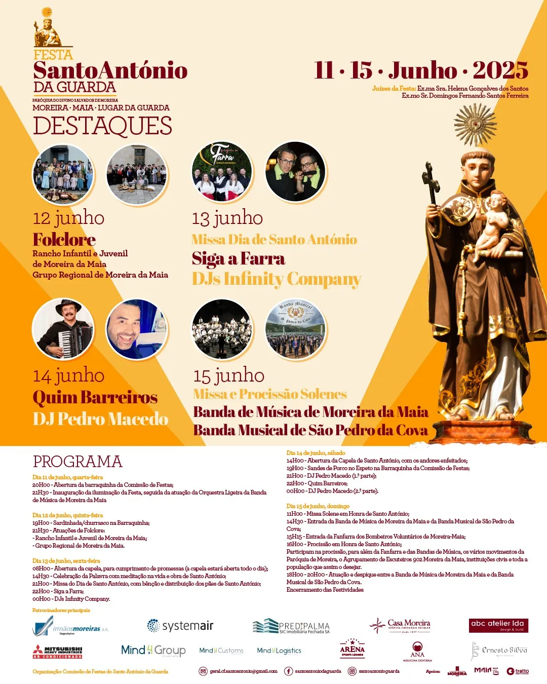 Festas de Santo António 2025 em Guarda