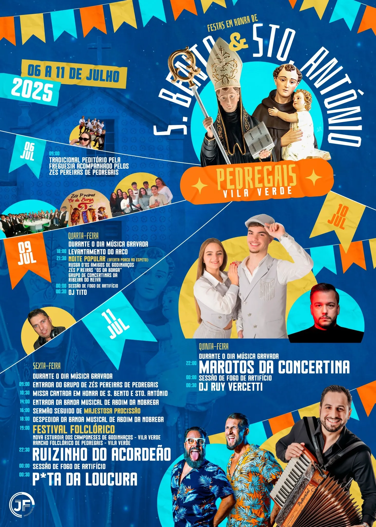 Festas de São Bento 2025 em Pedregais
