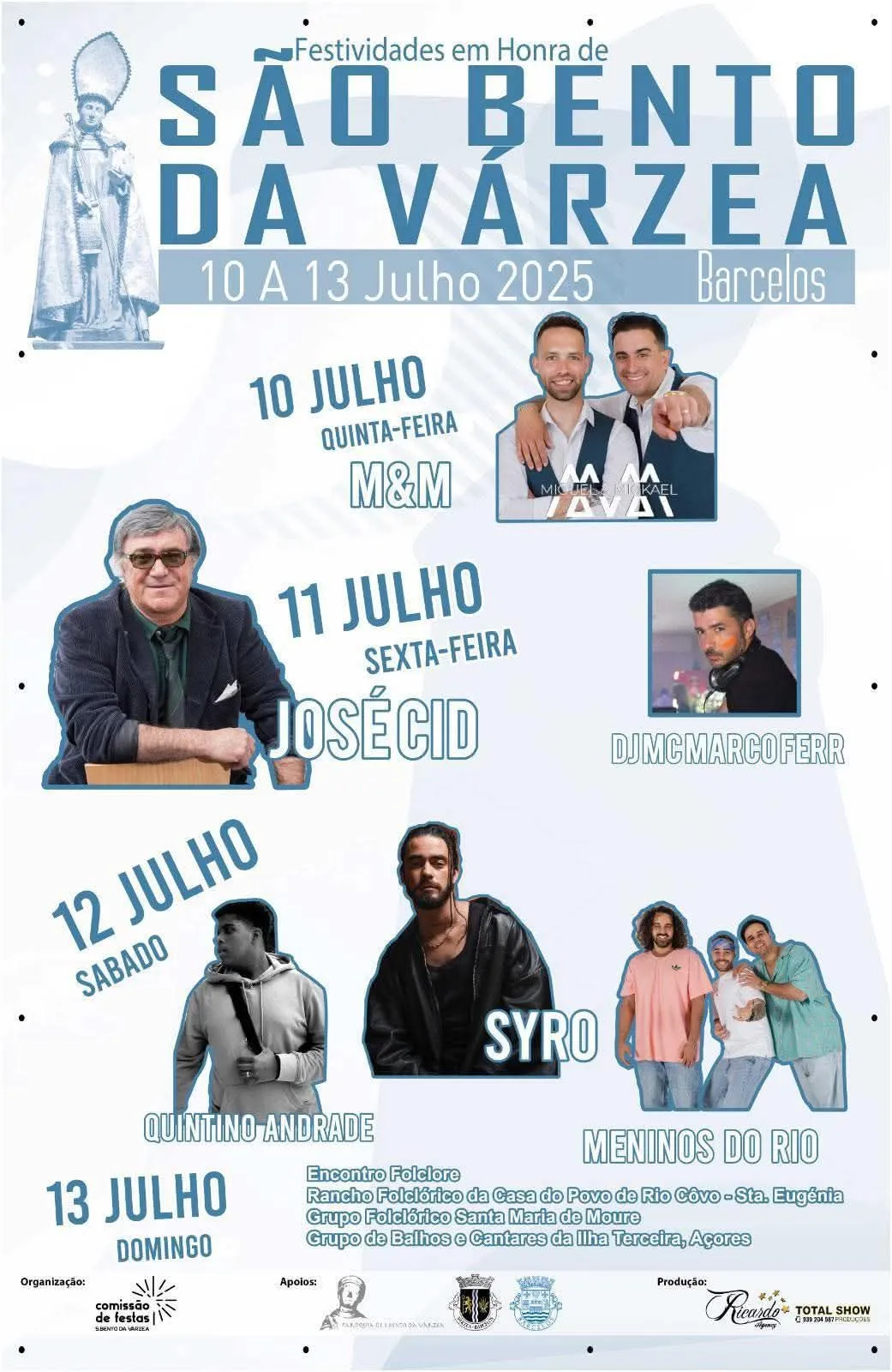 Festas de São Bento da Várzea 2025 em Barcelos