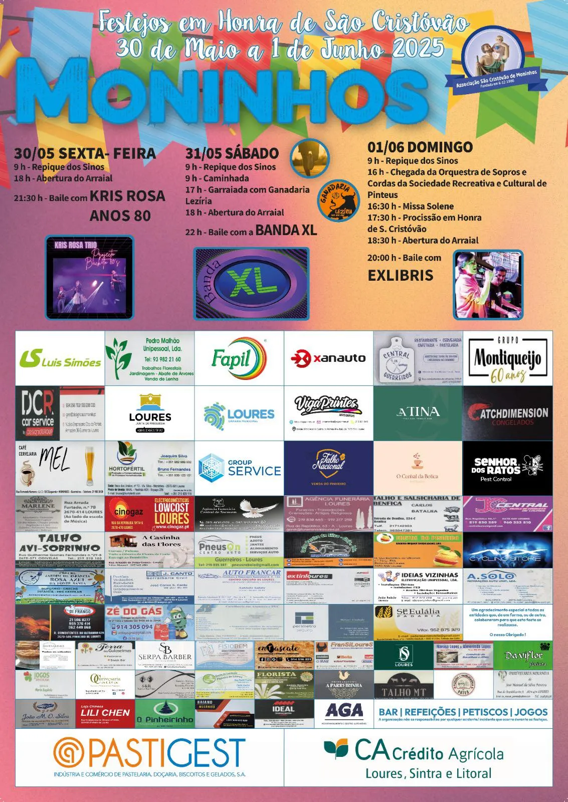 Festas de São Cristóvão 2025 em Moninhos