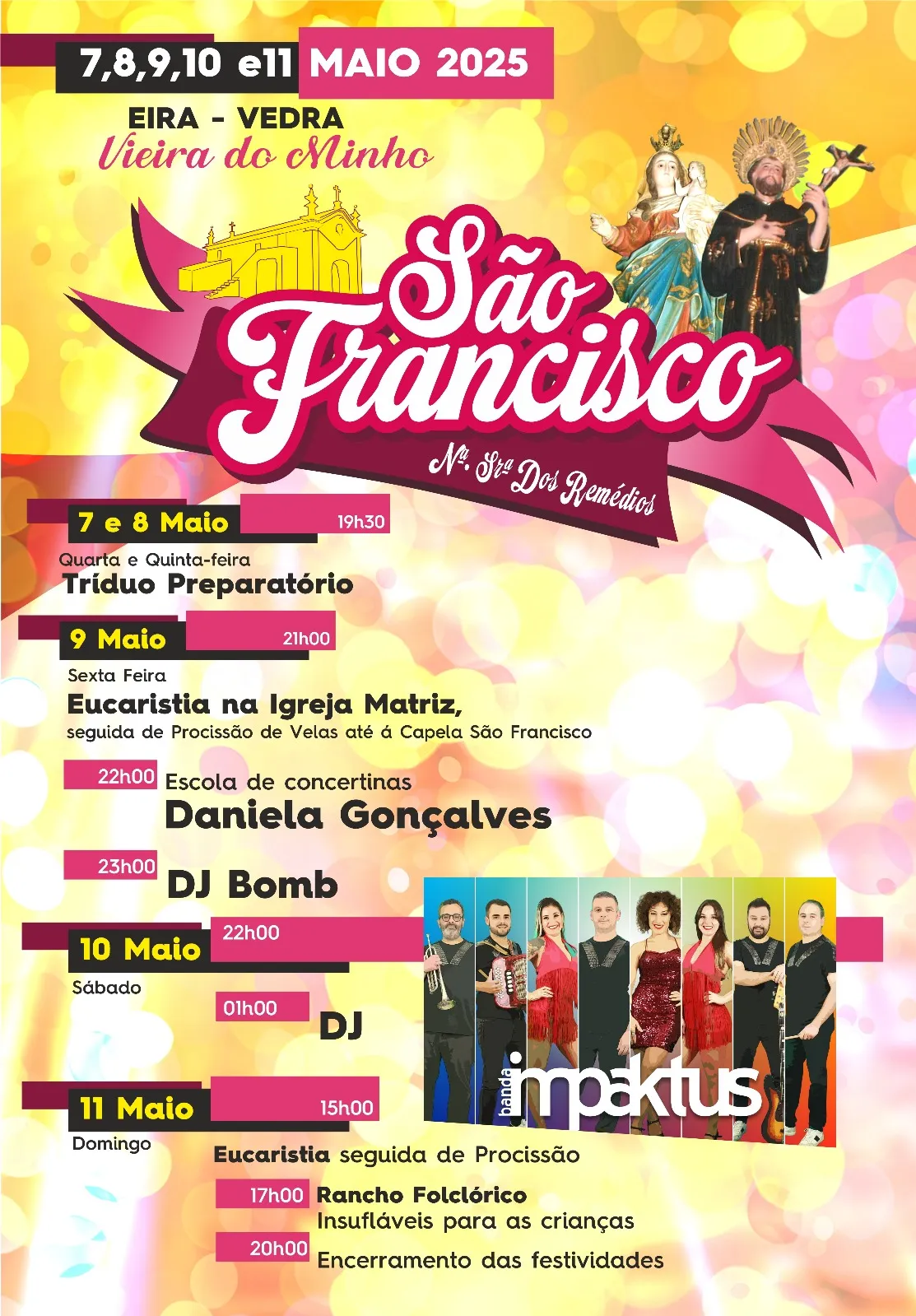 Festas de São Francisco 2025 em Eira Vedra