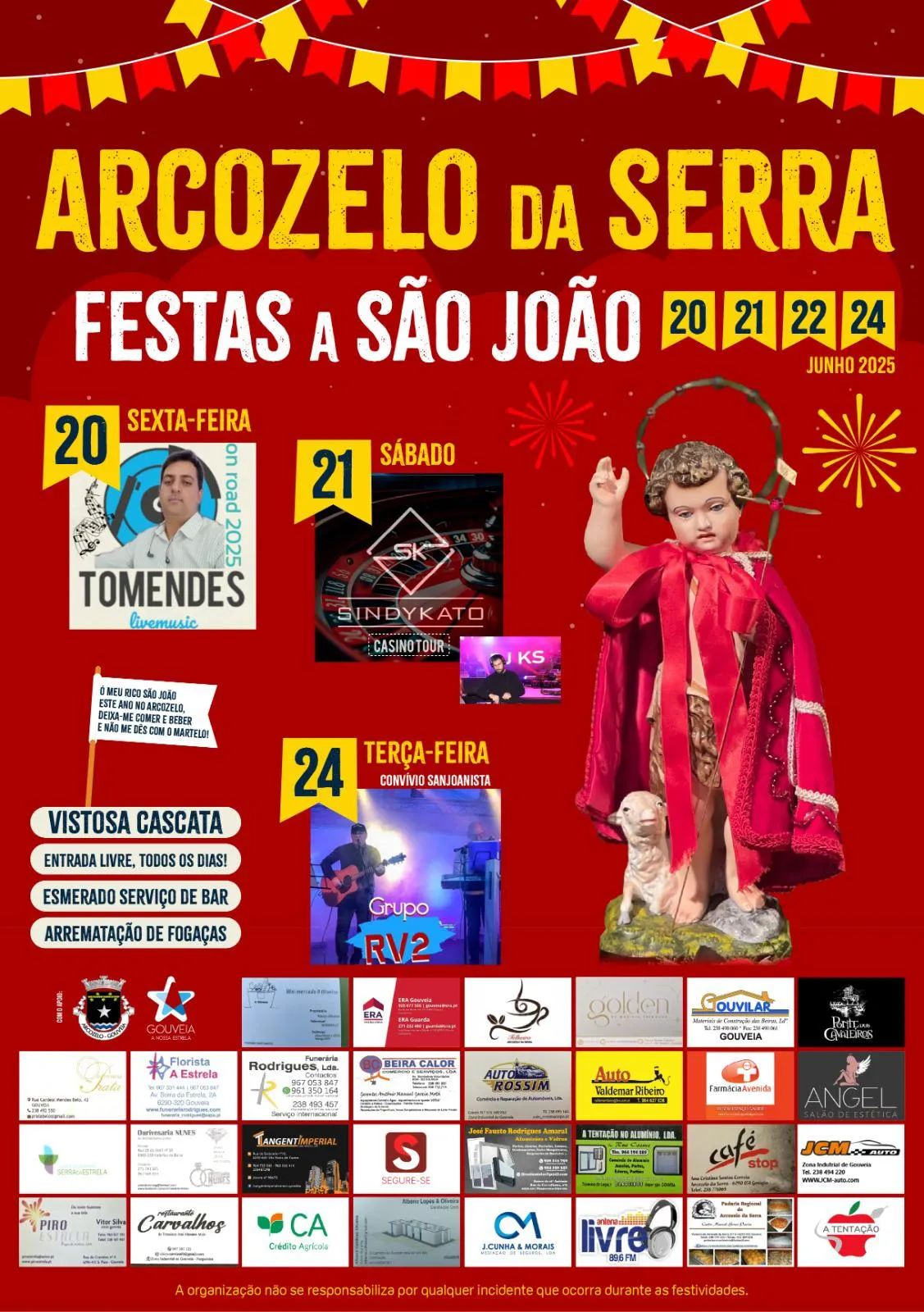 Festas de São João 2025 em Arcozelo da Serra