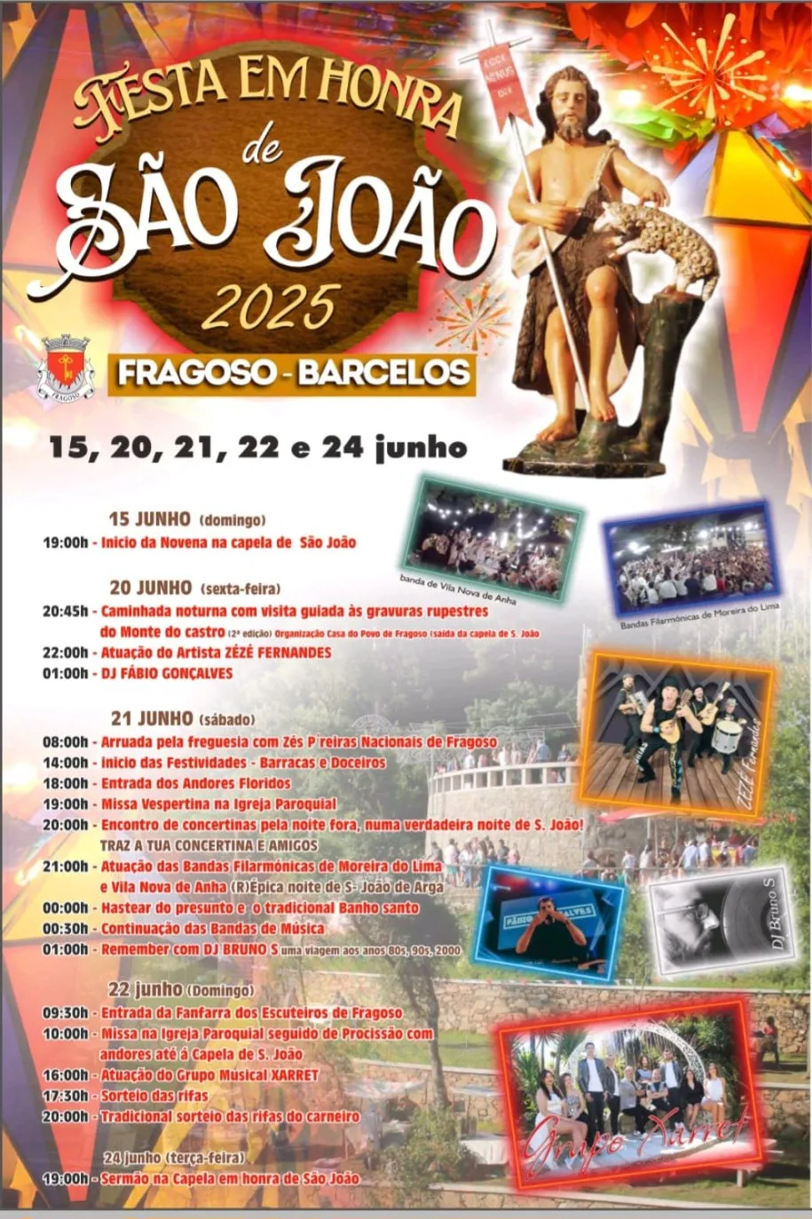 Festas de São João 2025 em Fragoso