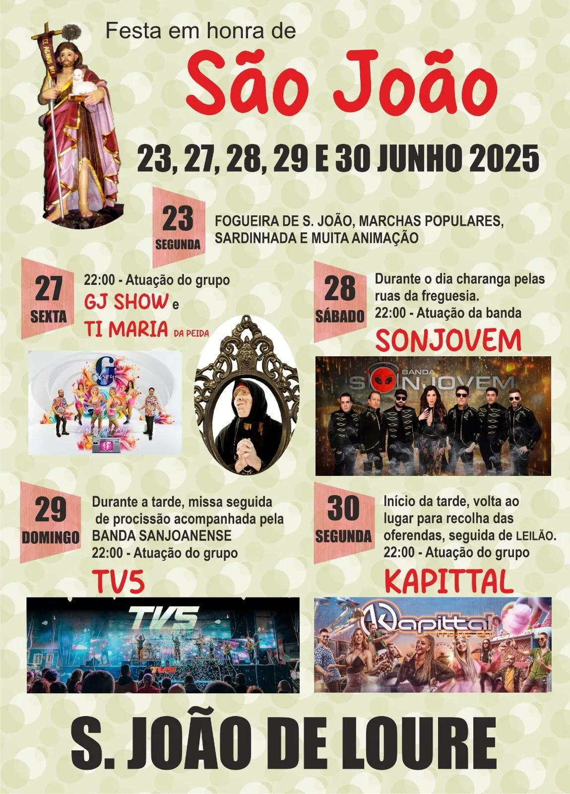 Festas de São João 2025 em São João de Loure