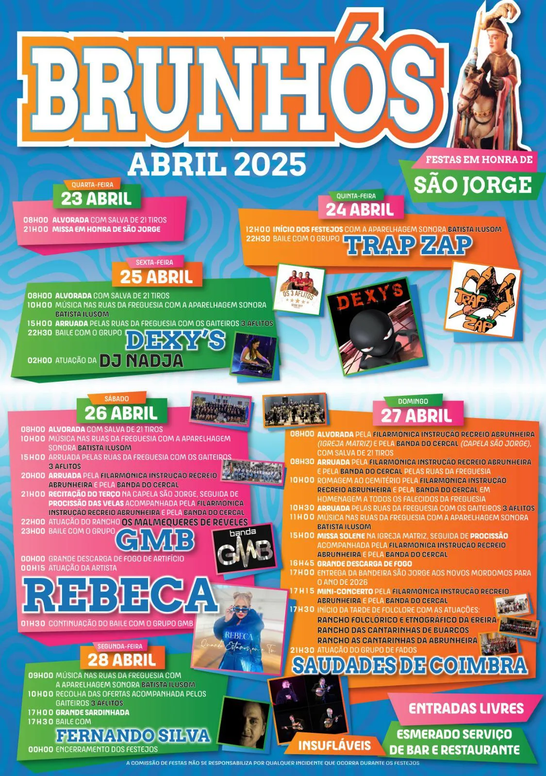 Festas de São Jorge 2025 em Brunhós