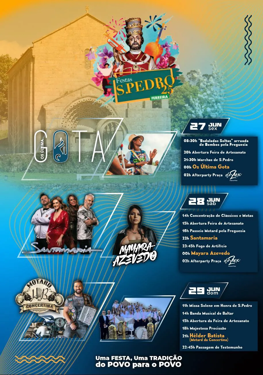 Festas de São Pedro 2025 em Ferreira
