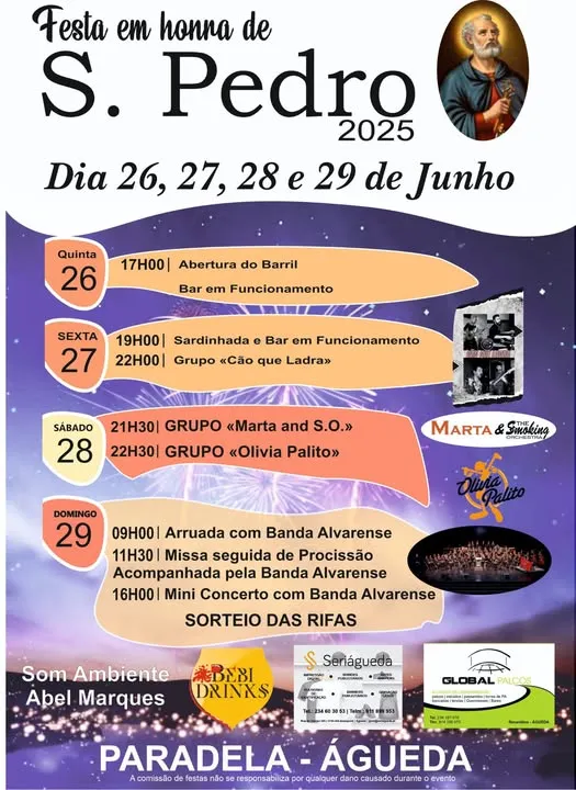 Festas de São Pedro 2025 em Paradela