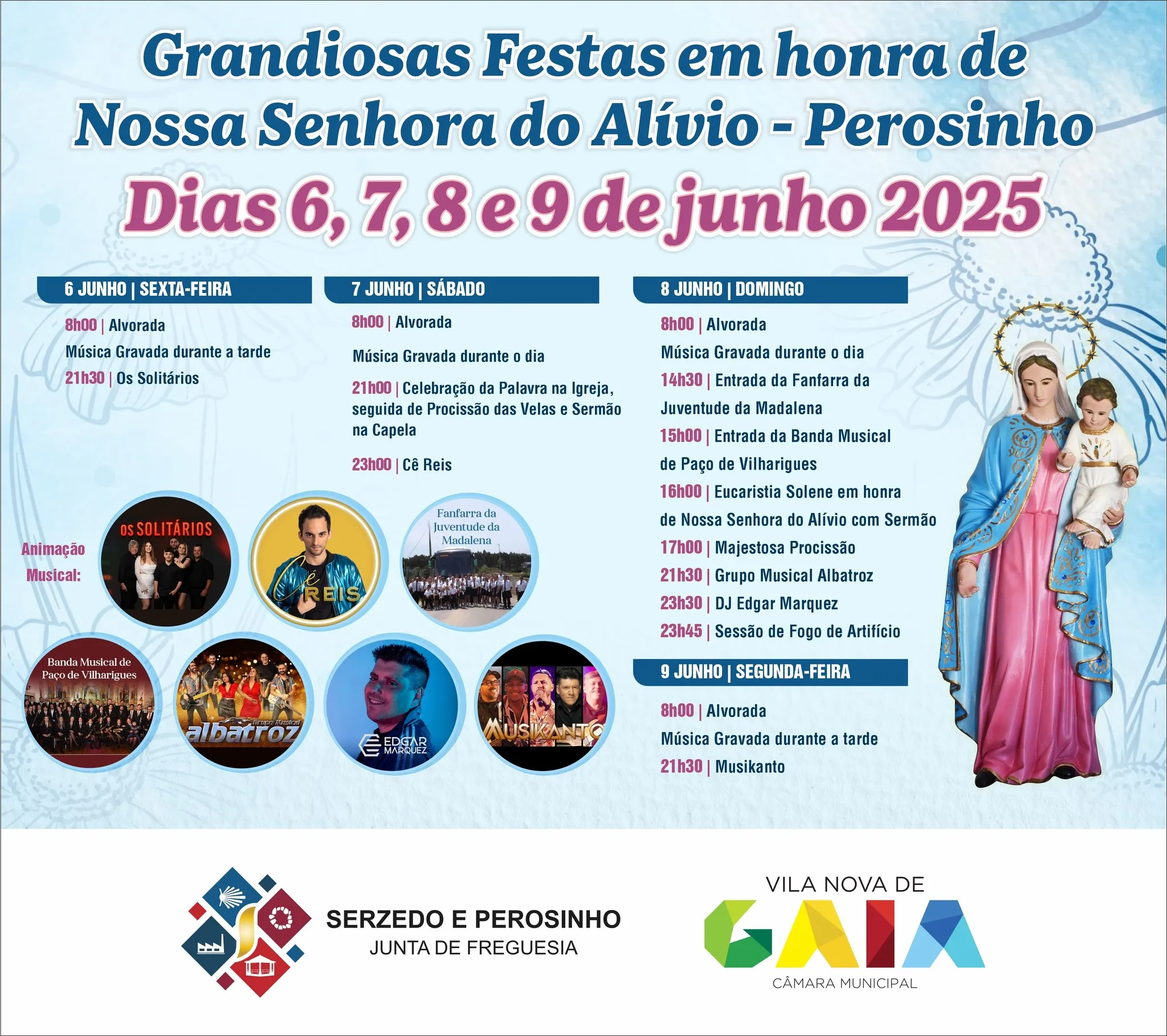 Festas da Senhora do Alívio 2025 em Perosinho