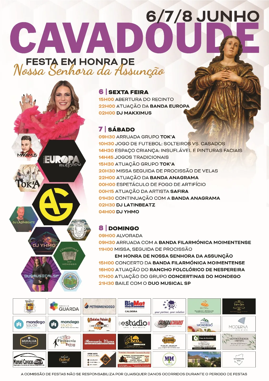 Festas da Senhora da Assunção 2025 em Cavadoude
