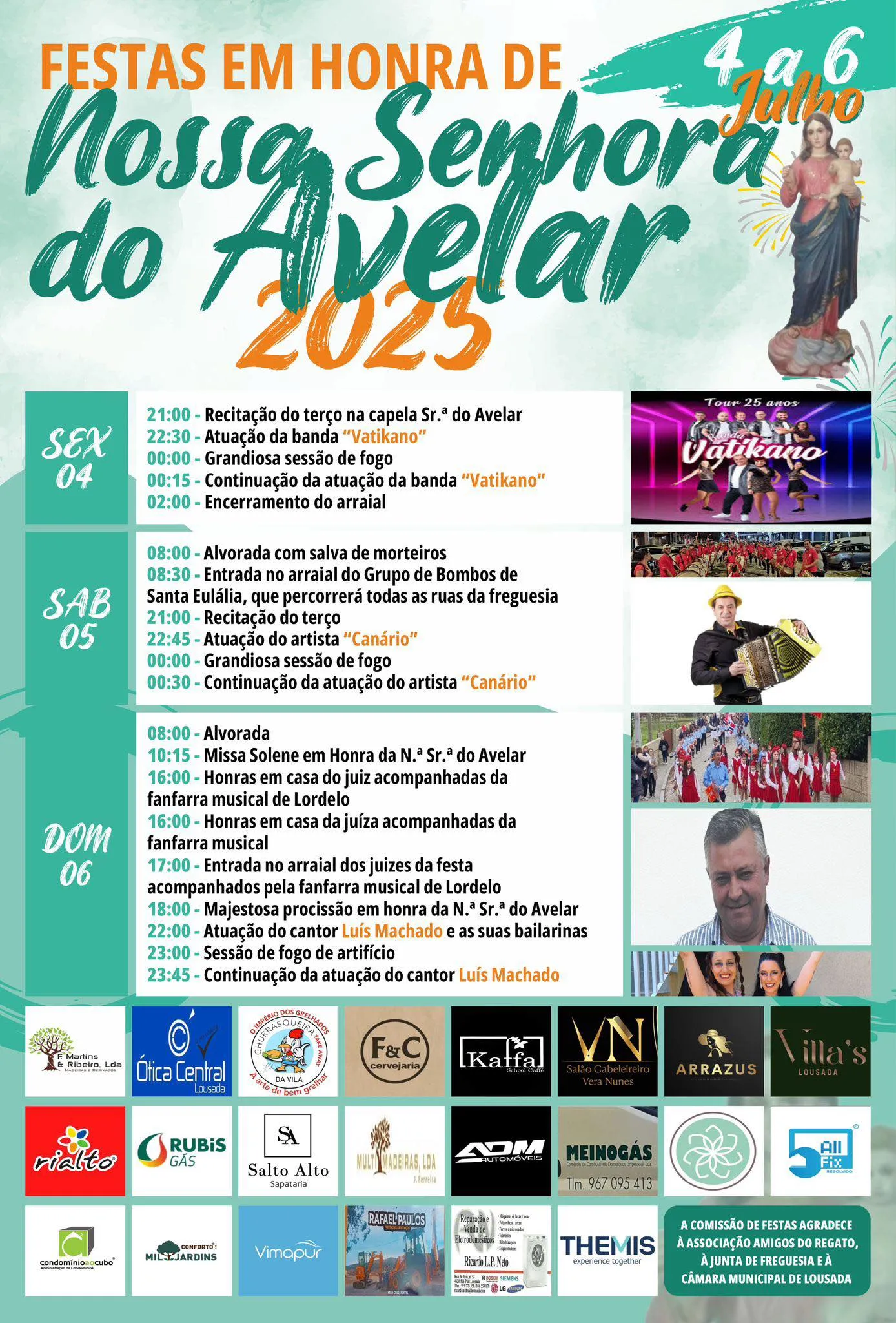 Festas da Senhora do Avelar 2025 em Pias