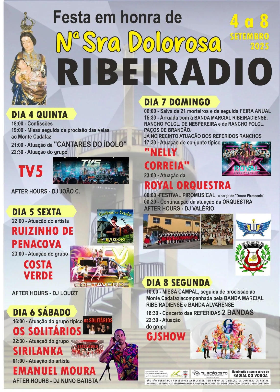 Festas da Senhora Dolorosa 2025 em Ribeiradio