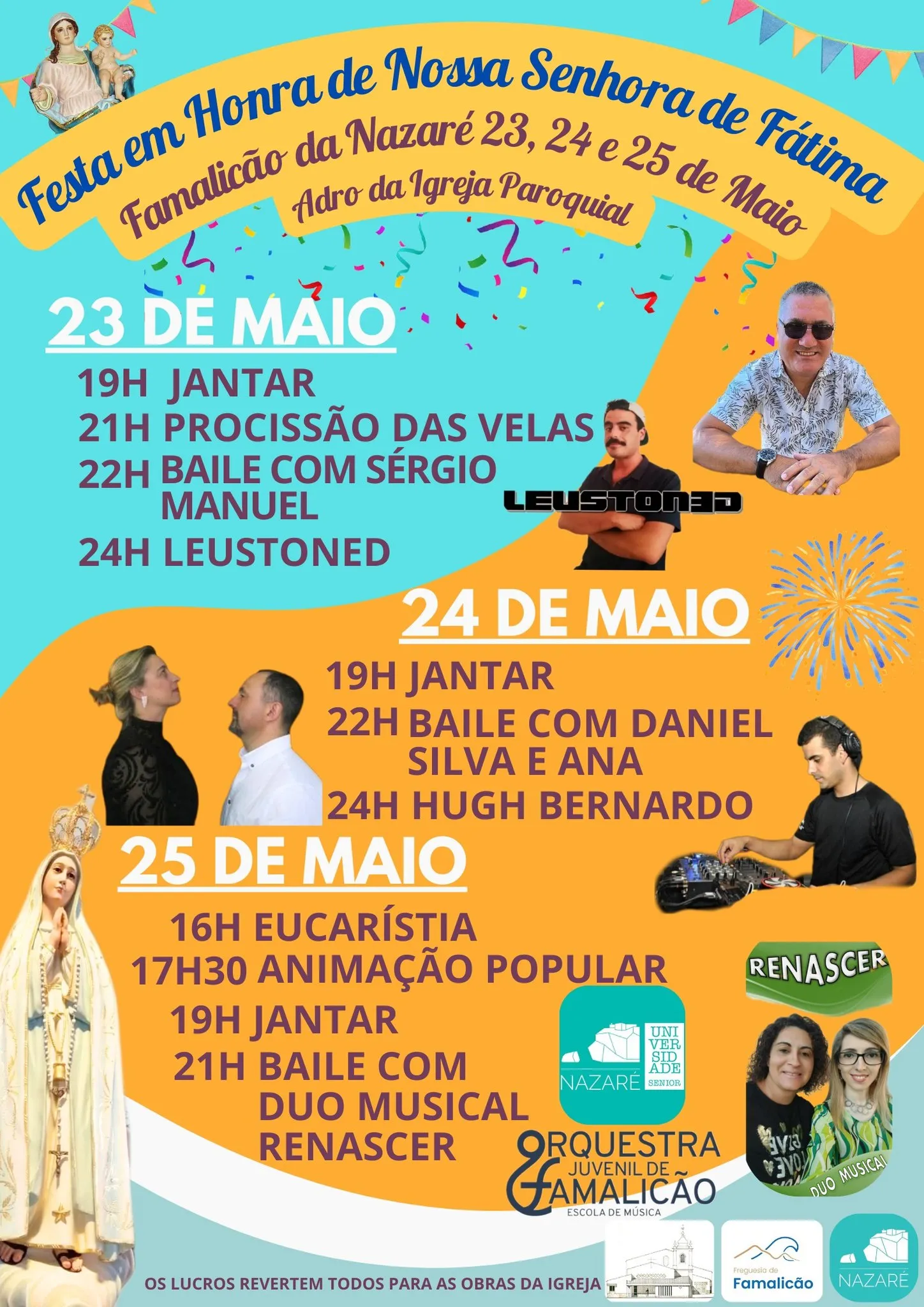 Festas da Senhora de Fátima 2025 em Famalicão da Nazaré