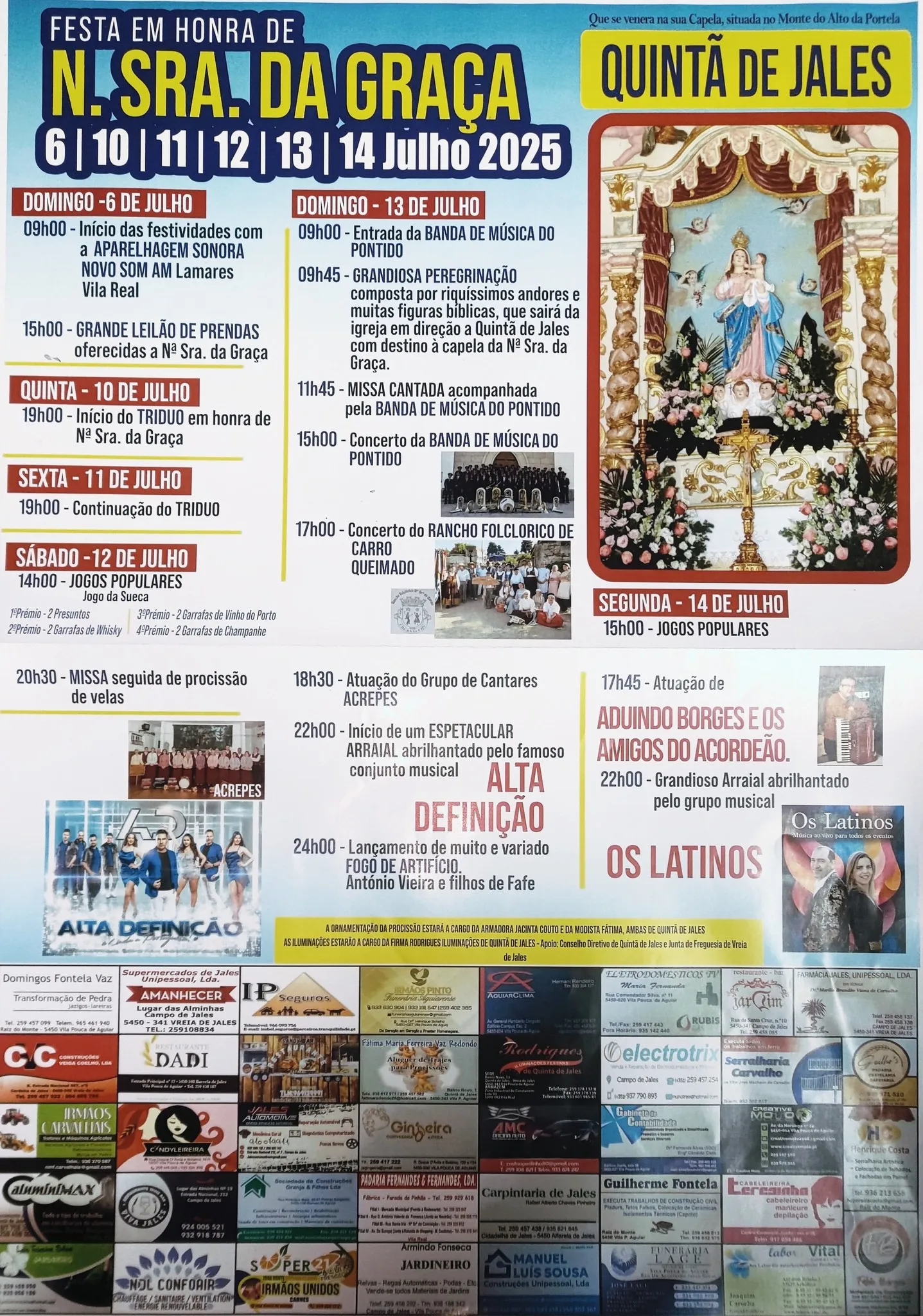 Festa da Senhora da Graça 2025 em Quintã de Jales