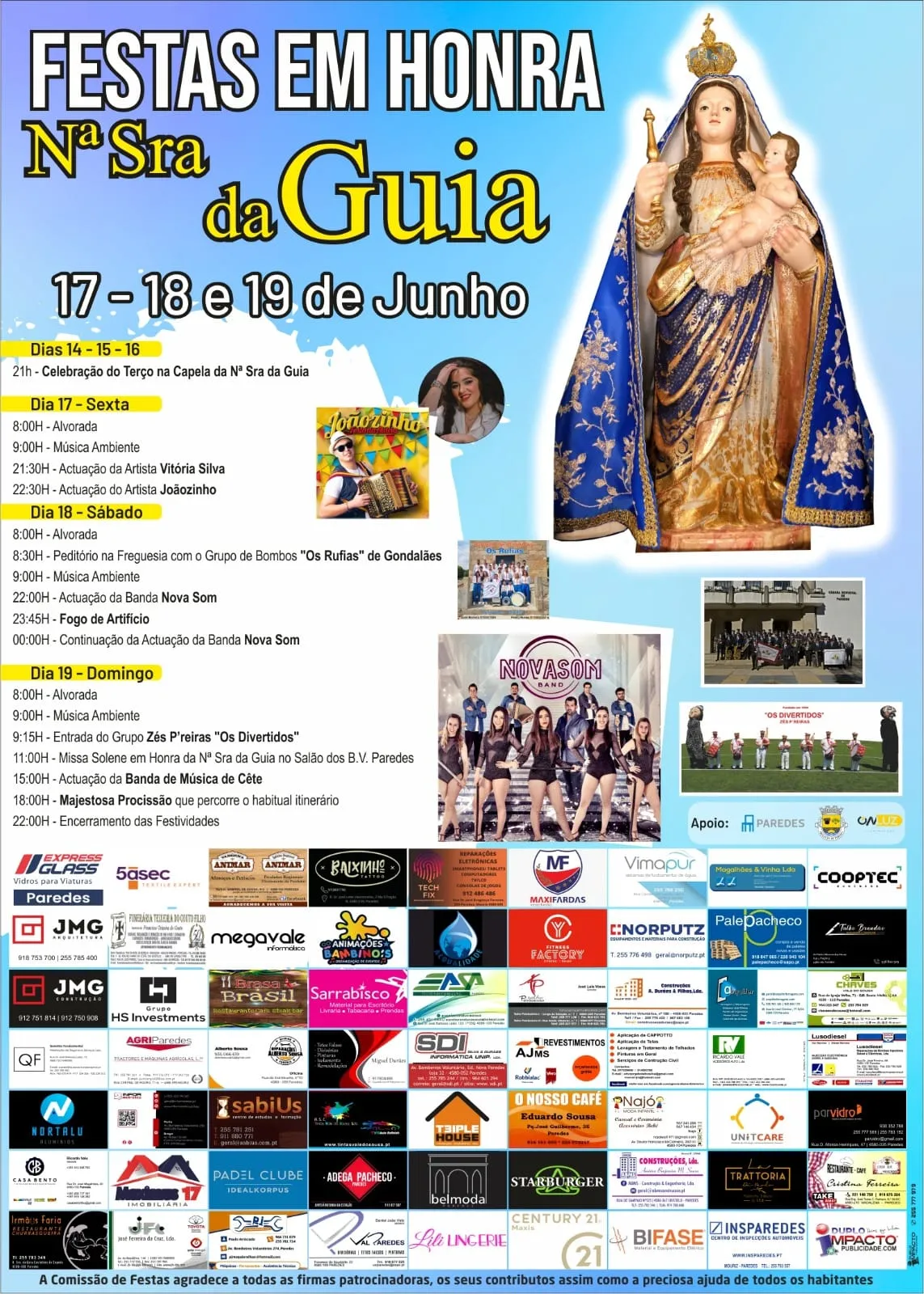 Festa da Senhora da Guia 2025 em Paredes