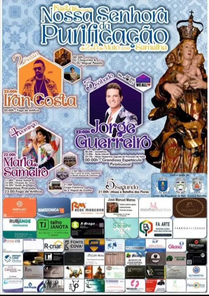 Festas da Senhora da Purificação 2025 em Semelhe