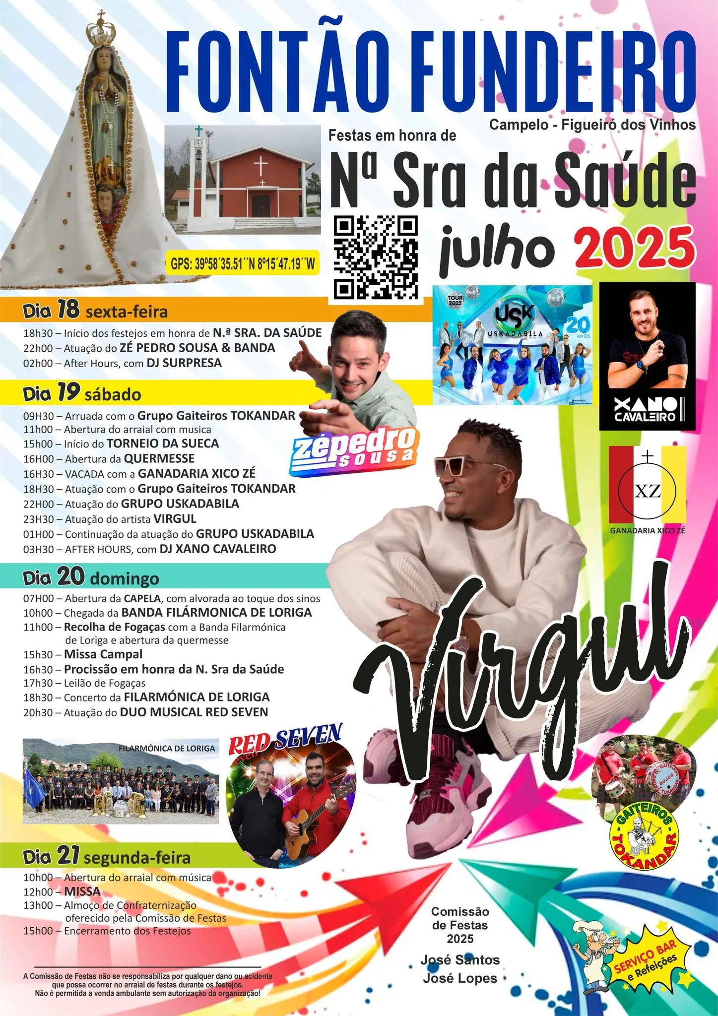 Festas da Senhora da Saúde 2025 em Fontão Fundeiro