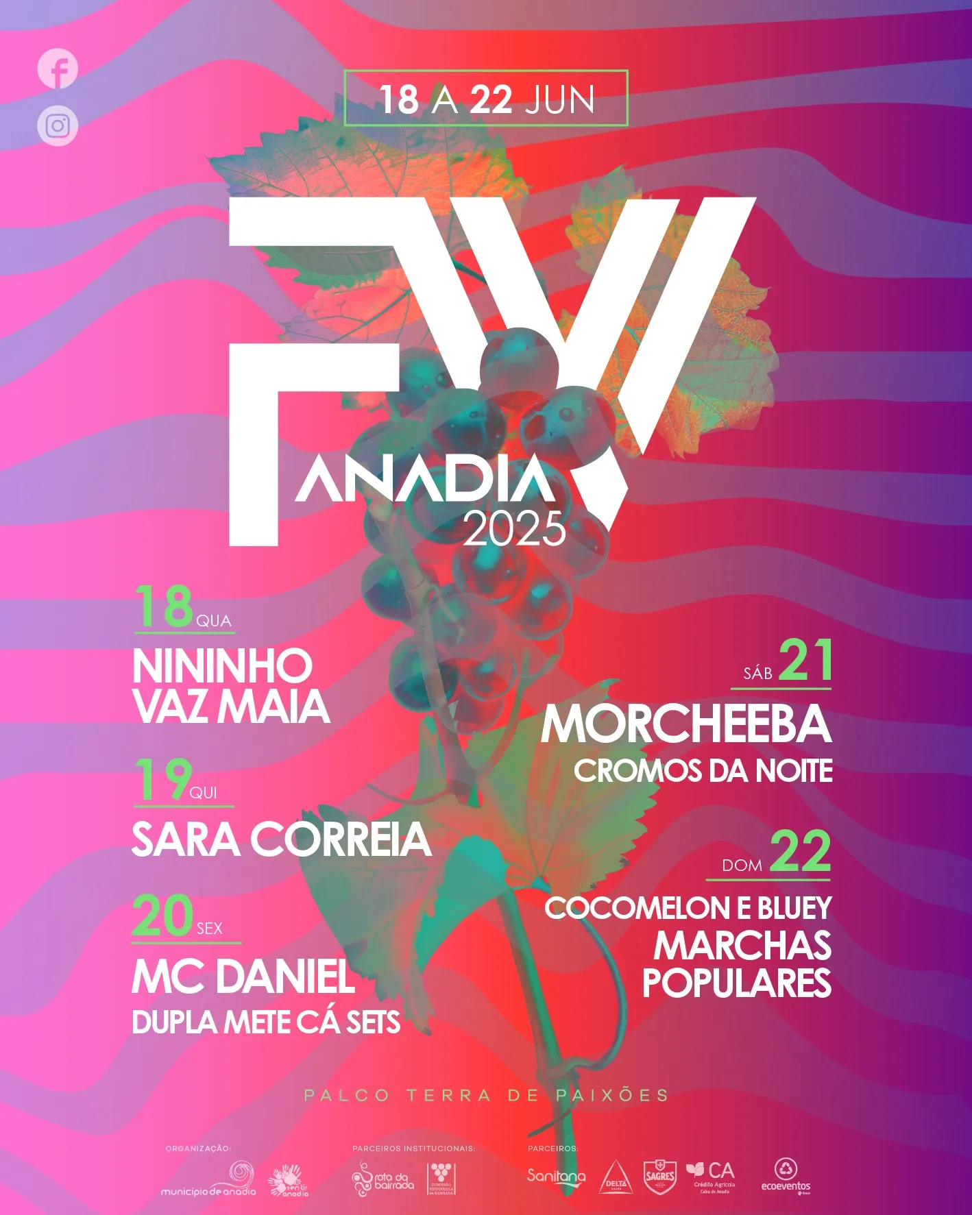 Festas do Vinho e da Vinha 2025 em Anadia
