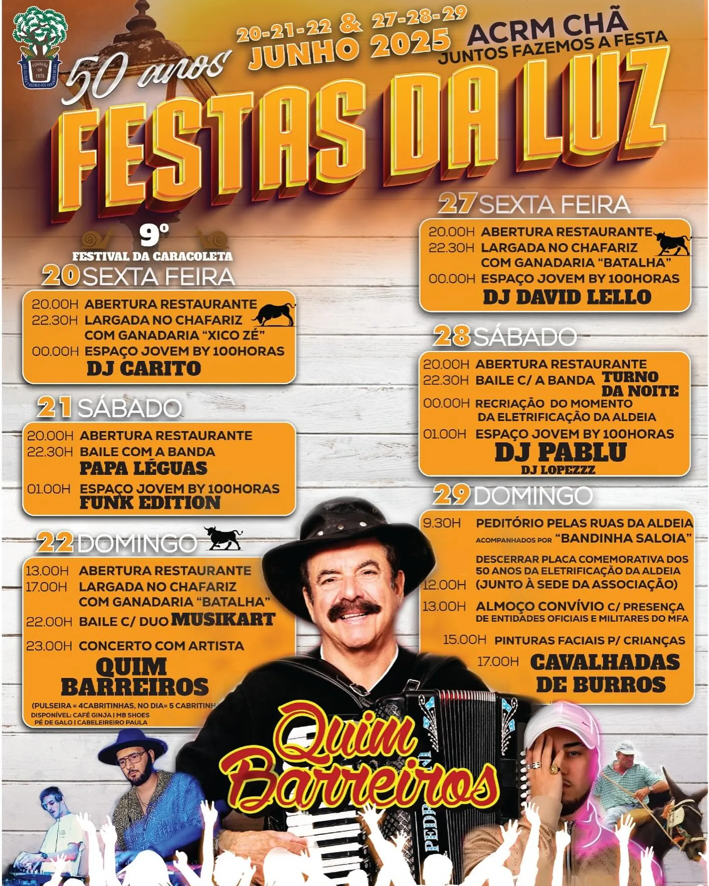 Festas da Luz 2025 em Chã