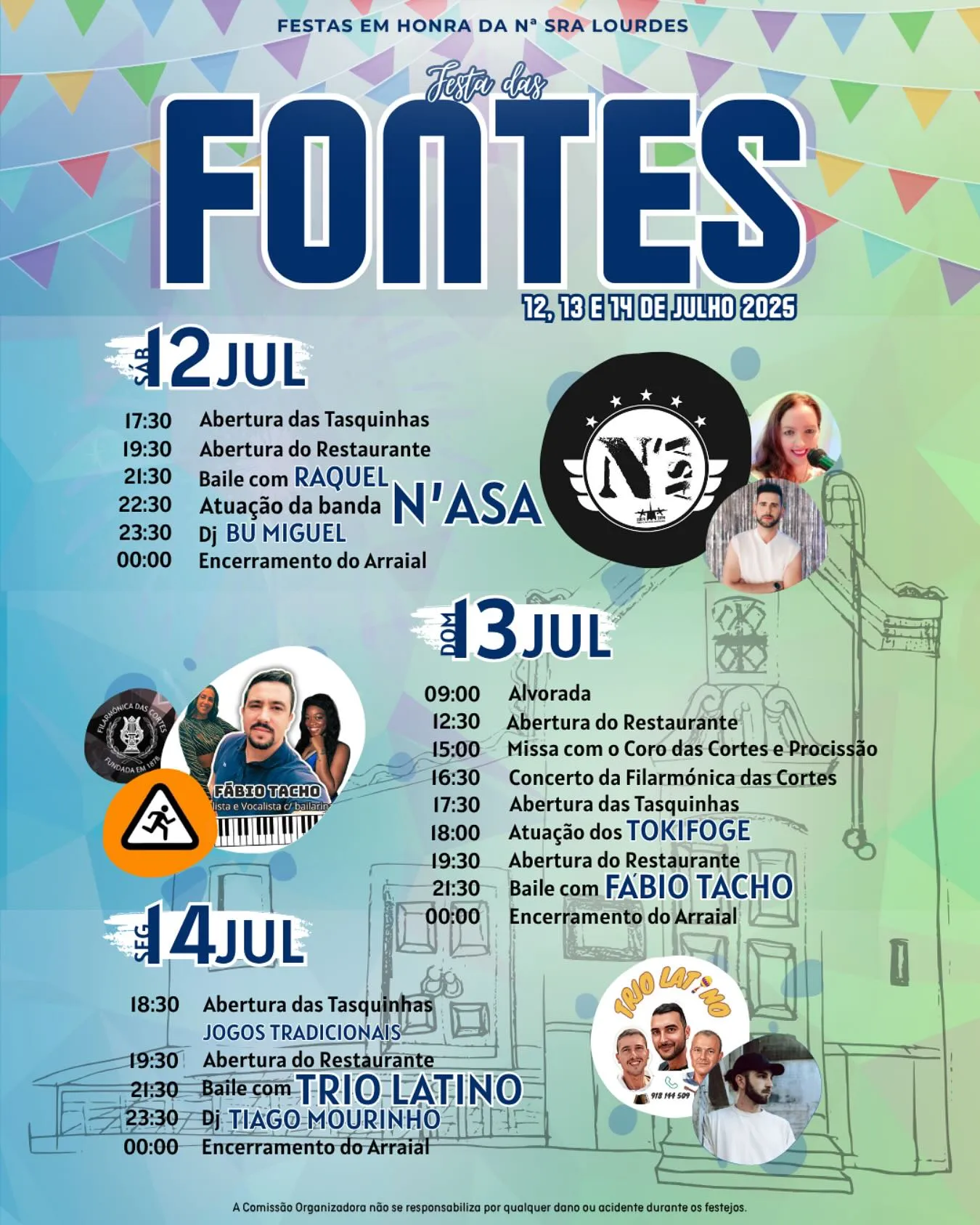 Festas da Senhora de Lourdes 2025 em Fontes