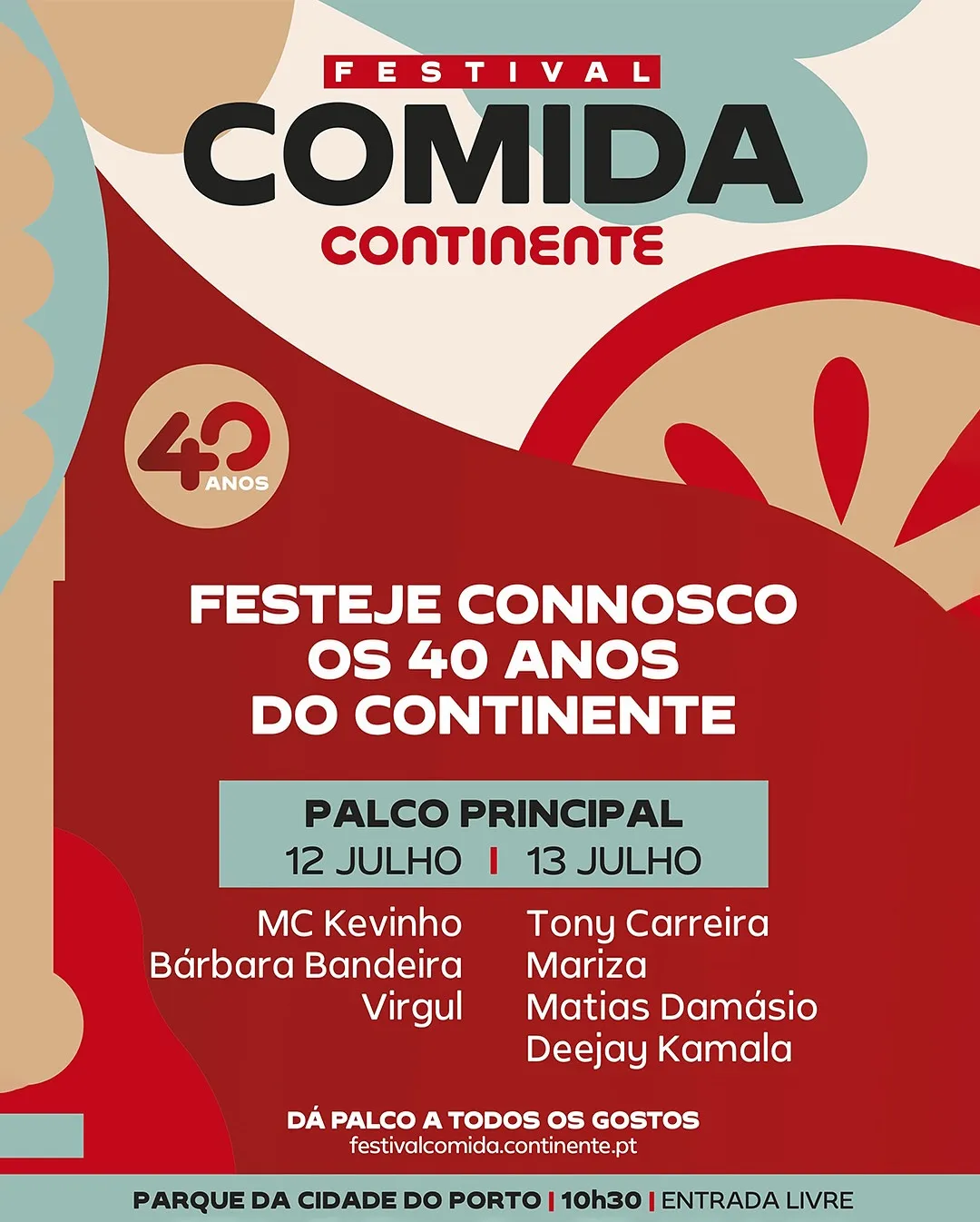 Festival Comida Continente 2025 em Porto