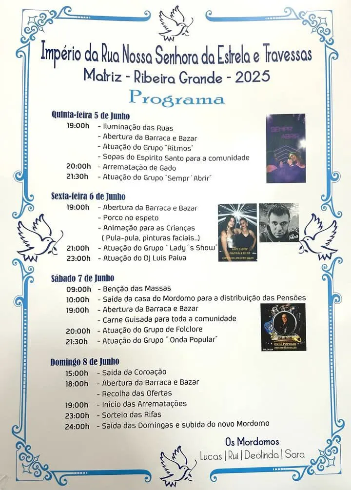Império da Senhora da Estrela 2025 em Ribeira Grande