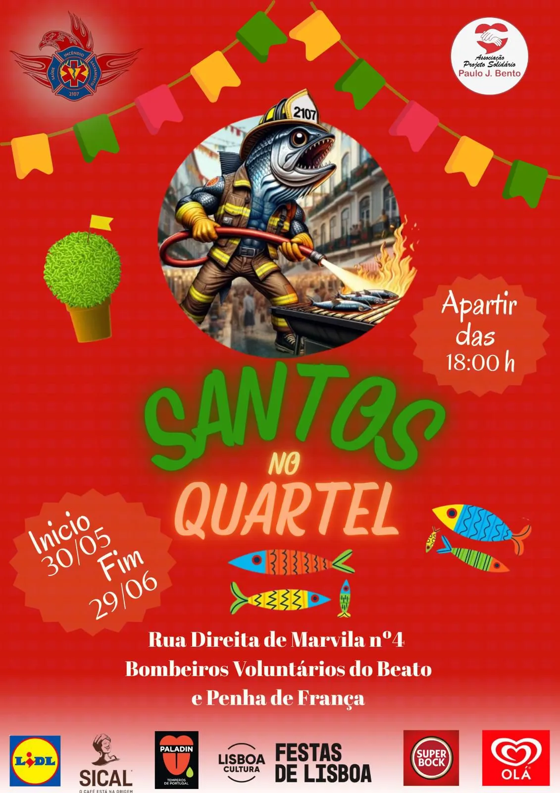 Santos no Quartel 2025 em Beato